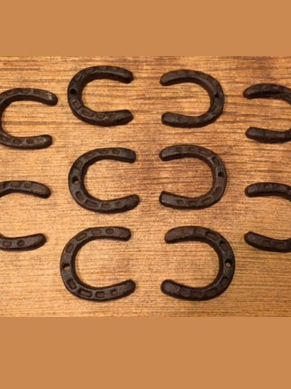 Ten (10) X-Small Horse Shoe Rustic Cast Iron 2" Tall Set of Ten (10) 0170-05211 - Picture 2 of 11